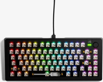 Tastierë mekanike Glorious GMMK 3 75% Barebones, gaming, me kabllo, e zezë