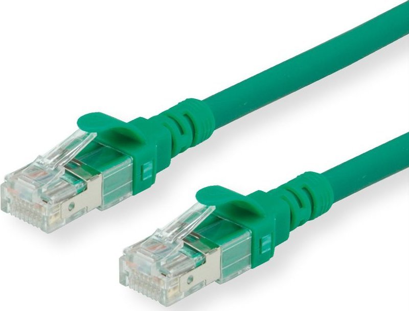 Kabllo rrjeti Roline Cat6a, 30cm, U UTP, LSZH, jeshile