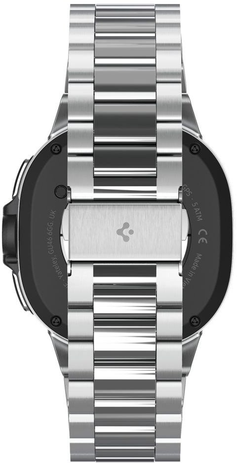 Rrip ore inteligjente Spigen Modern Fit 316L për Samsung Galaxy Watch 8 44/40mm dhe 8 Classic 46mm, çelik inox, argjend