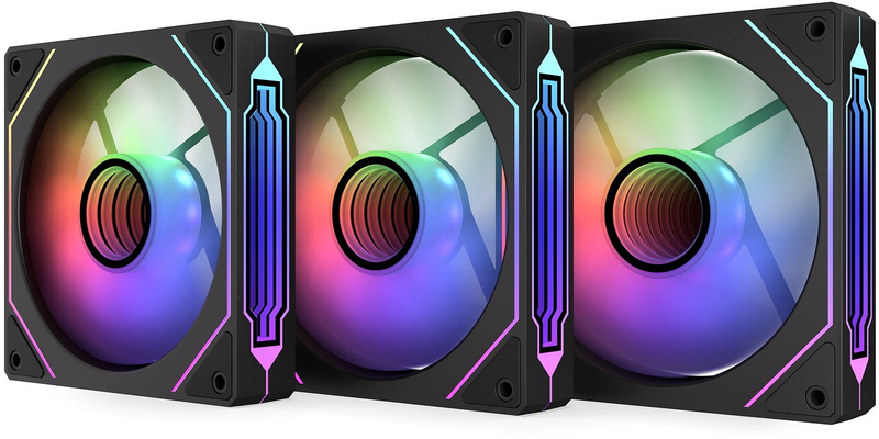 Ventilator PC Krux Corvus Reverse 120 ARGB, 3-pack, PWM, i zi