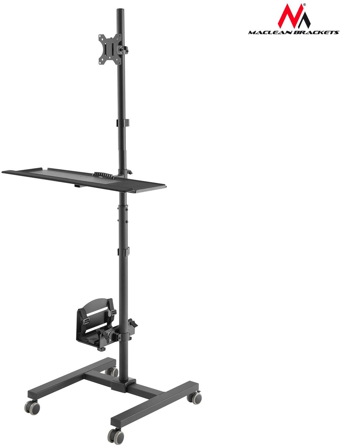 Karrocë TV Maclean Brackets MC-793, për ekrane 32-55", e zezë
