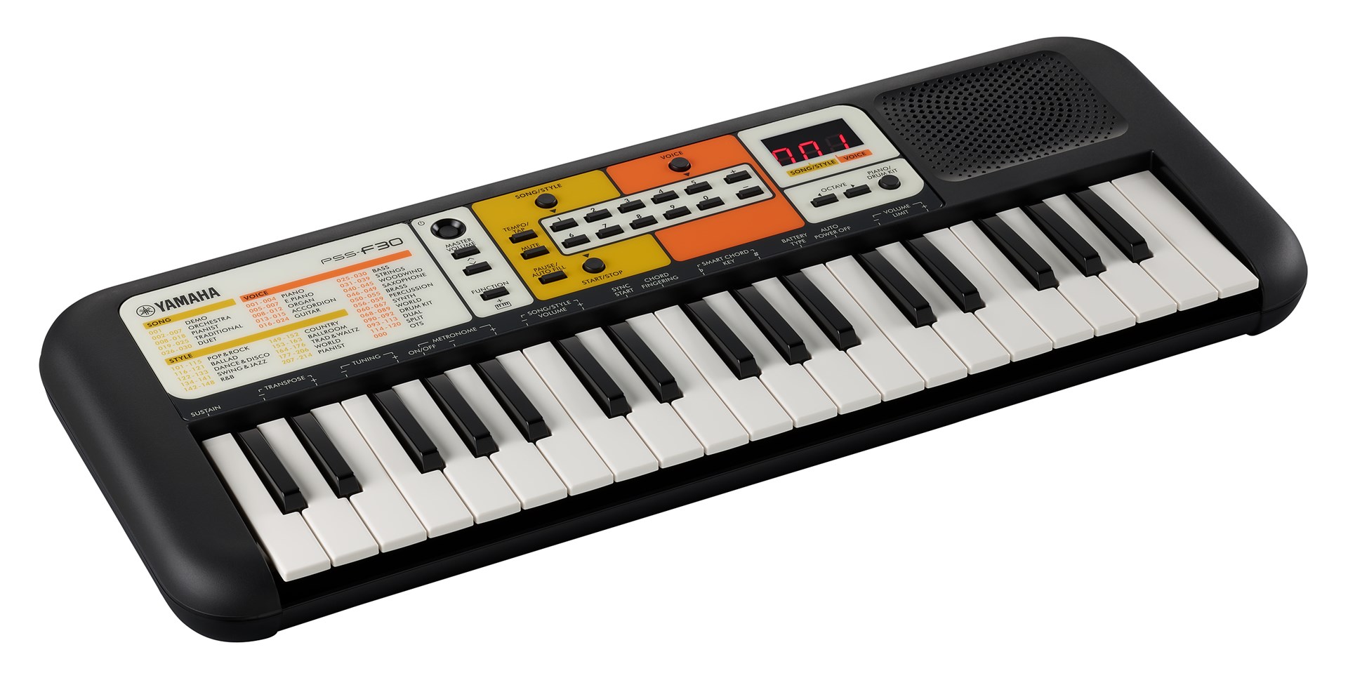Sintetizues Yamaha PSS F30, 37 taste mini, 120 tinguj, i zi
