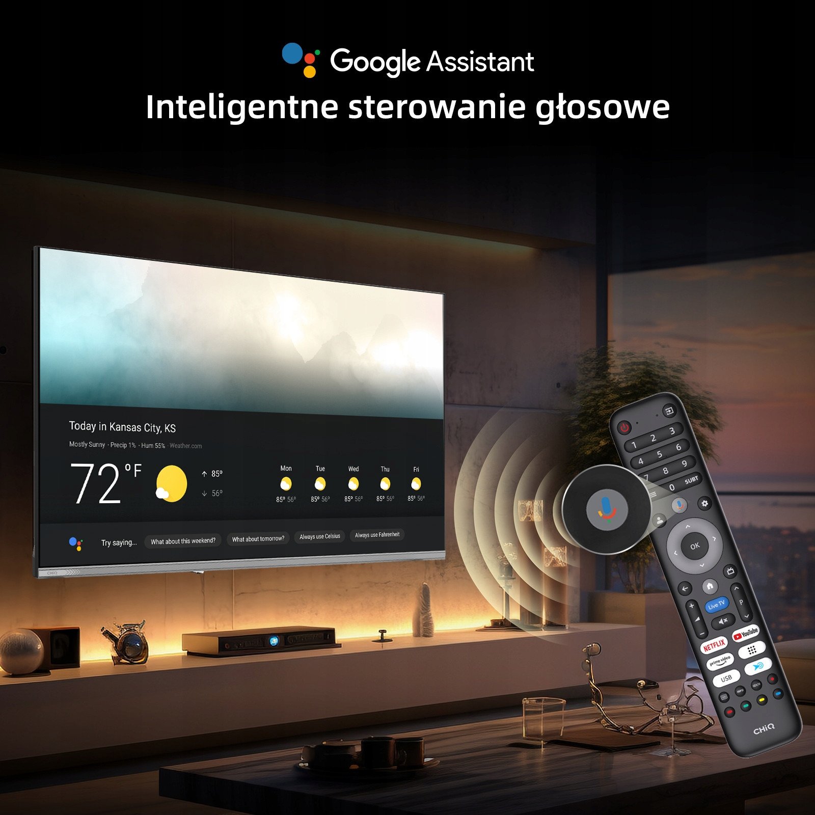 Televizor smart CHiQ L40QST, 40", Full HD, i zi