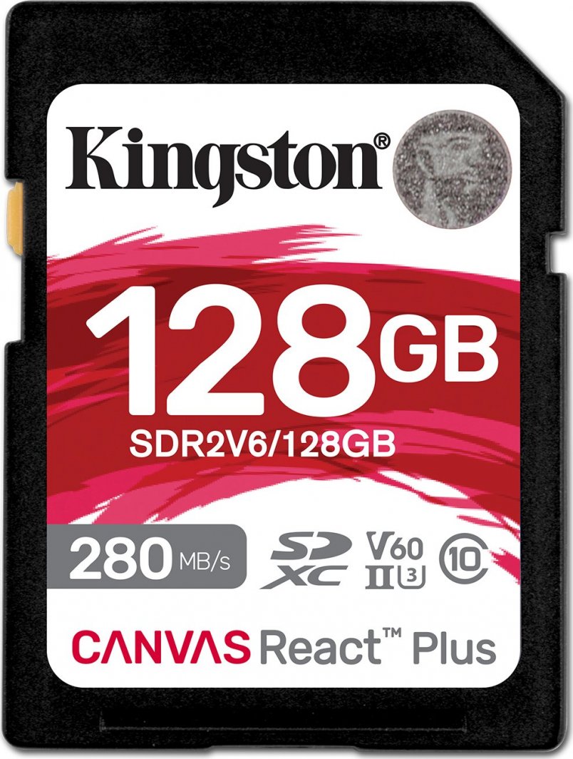 Kartë memorie Kingston Canvas React Plus, SDXC, 128GB