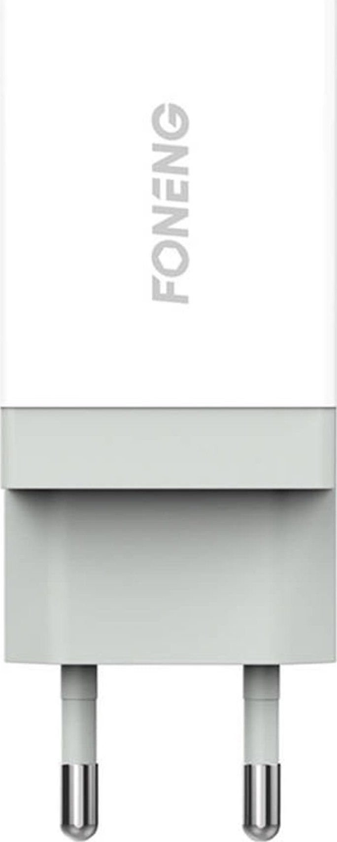 Karikues telefoni Foneng K210 me kabllo, 5V 2.1A, Micro USB, i bardhë