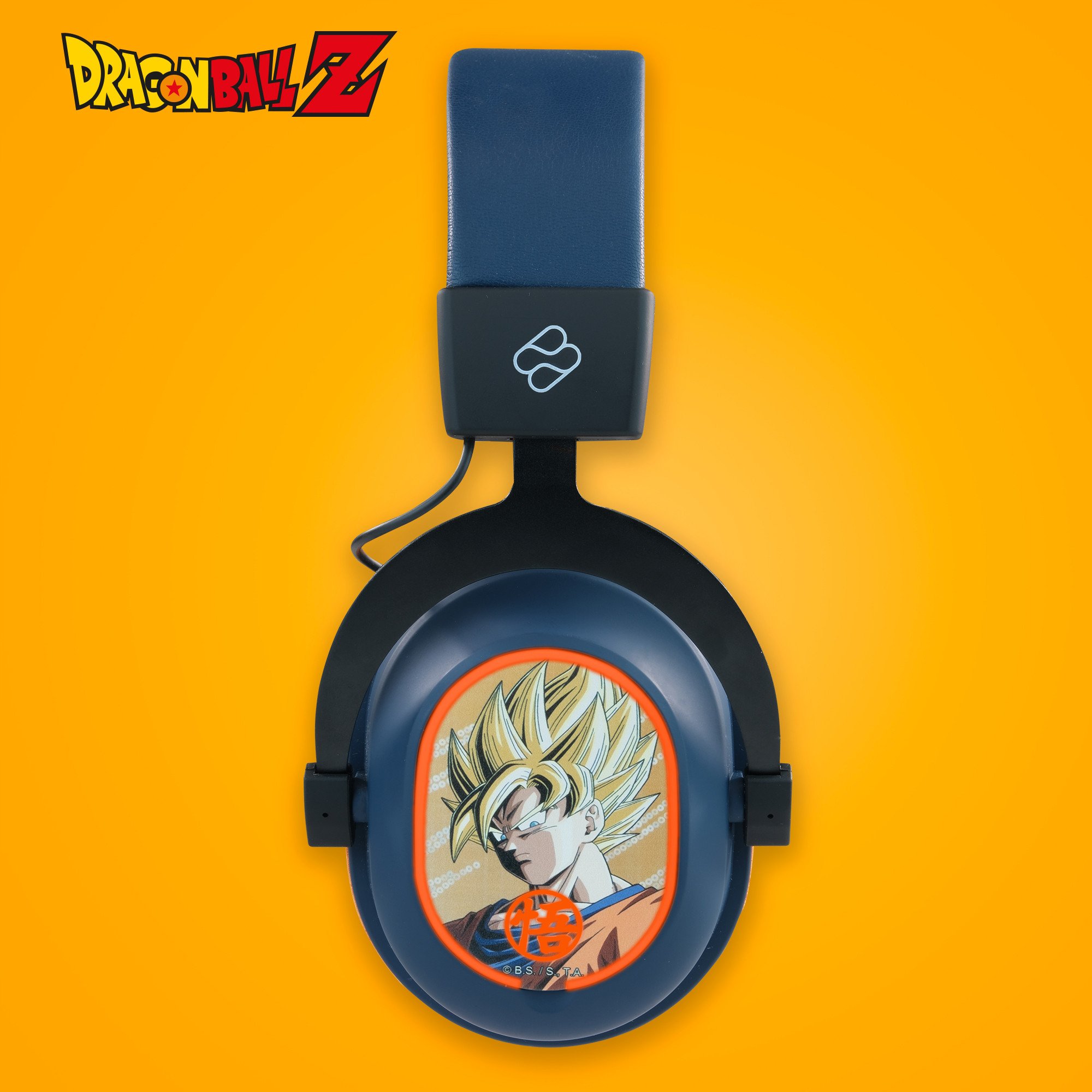 Kufje gaming Dragon Ball Z Wireless, pa tela, me LED, të zeza 4