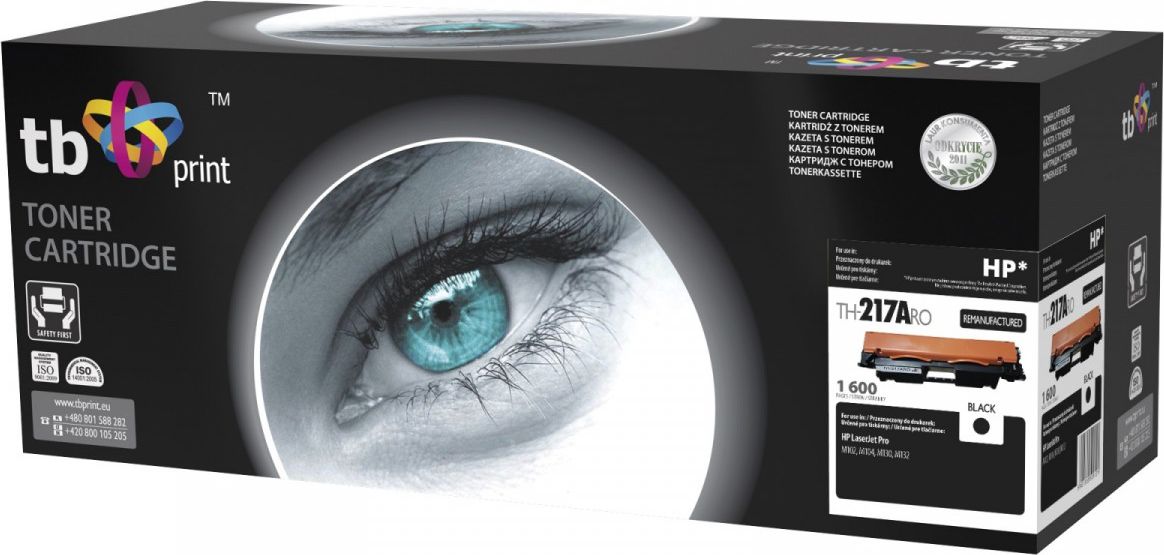 Toner kompativel TB për HP CF217A LJ 104, i zi, 1600 faqe