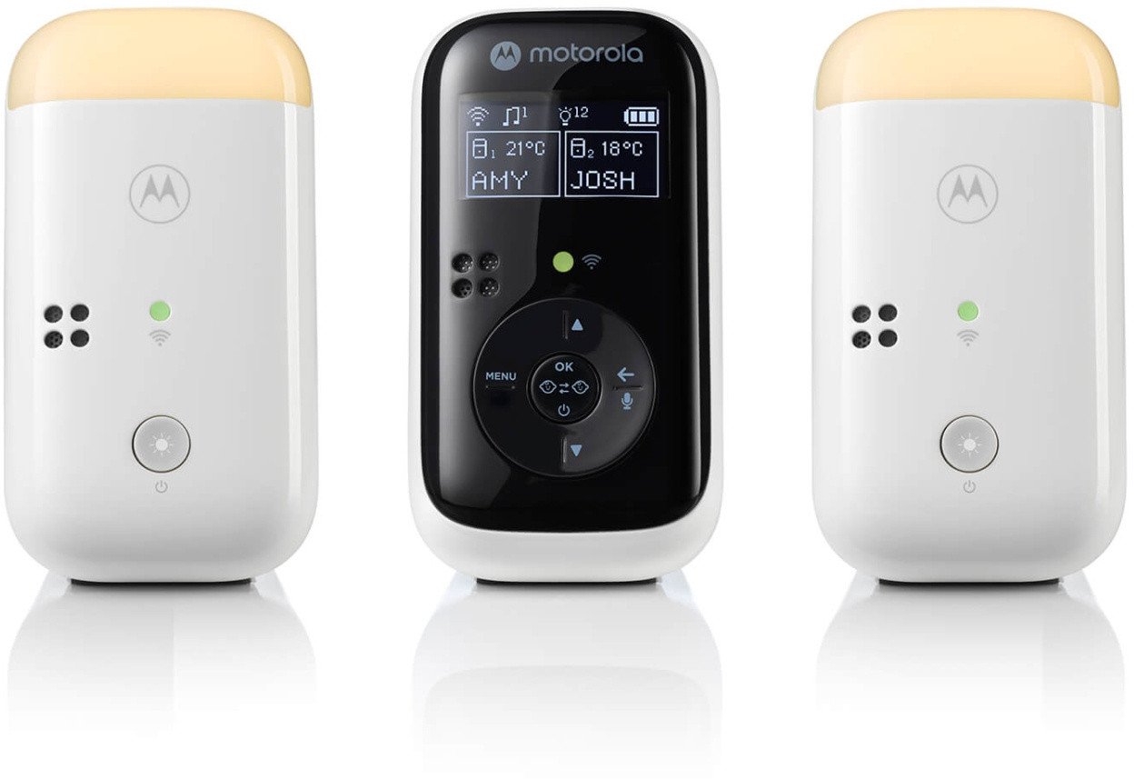 Monitor foshnje Motorola PIP15 Twin Audio, ekran 1.5", rreze 450 m, i bardhë