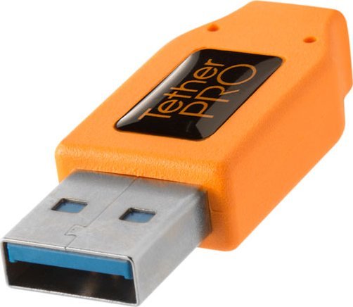 Kabllo USB Tether Tools CUC3215, USB A në USB C, 4.6 m, portokalli