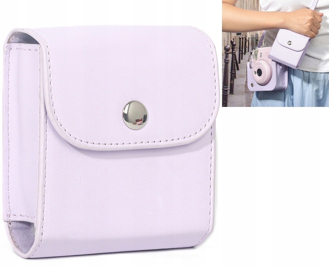 Заштитна кутија LoveInstant Instax Square Photo Case, за Fujifilm Instax Sq1 Sq6 Sq10 Sq20 Mini, виолетова
