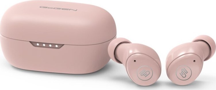 Kufje wireless in ear GoGEN TWS BUDDIES Evo 2, Bluetooth, 7 orë bateri, rozë pudër