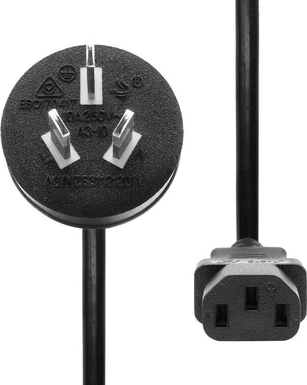 Kabllo rryme ProXtend Power Cord Australia to C13, 2m, e zezë