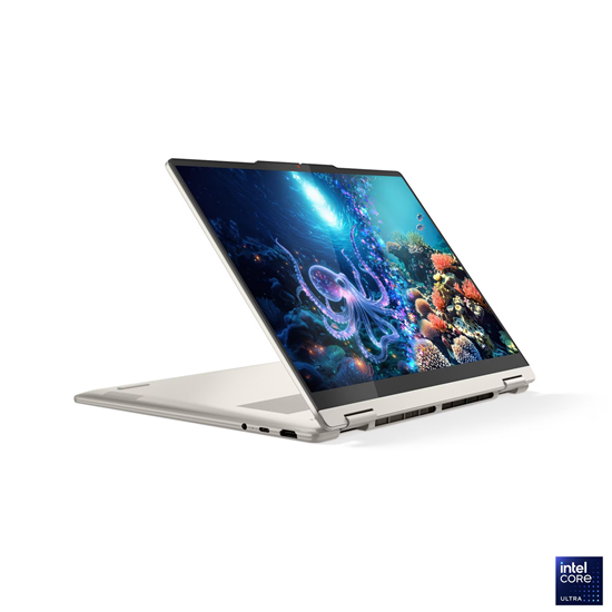 Laptop Lenovo NB Yoga 7 2-in-1 14ILL10, 14", Intel Core Ultra 7 258V(8C,4.8GHz,12MB), 2.8K WQXGA+(2880x1800), Multi-Touch, 32GB LPDDR5x-8533, 1TB SSD M.2 2242 PCIe 4.0x4 NVMe, Intel Arc Graphics 140V, Seashell