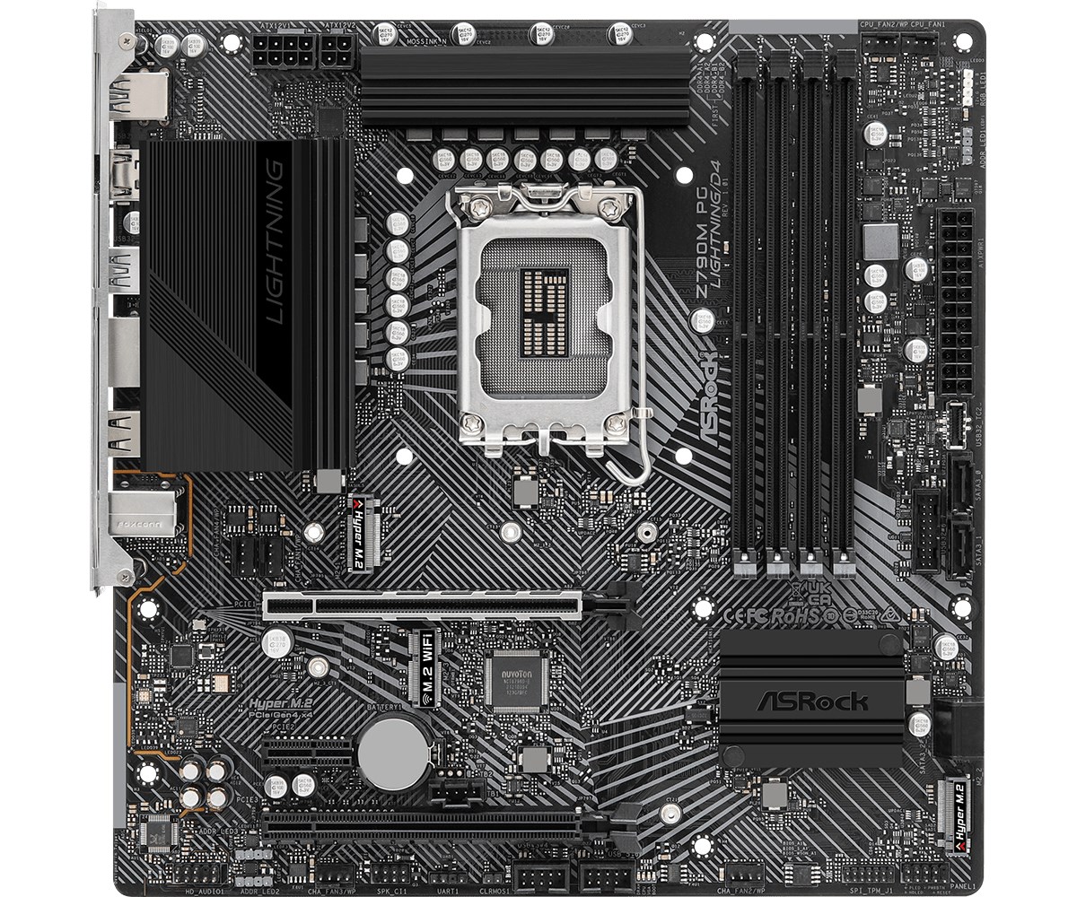 Pllakë amë Asrock Z790M PG Lightning/D4 Intel Z790 LGA 1700 micro ATX