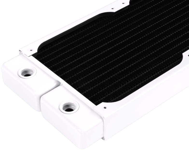Radiator ftohës PC Alphacool HPE 30 Full Copper, 360mm, për 3 ventilatorë, i bardhë