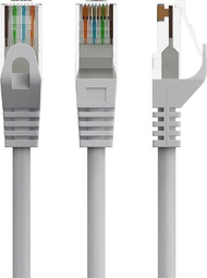Мрежен кабел Gembird PP6U-CU-2M, UTP Cat.6, 2m, сив