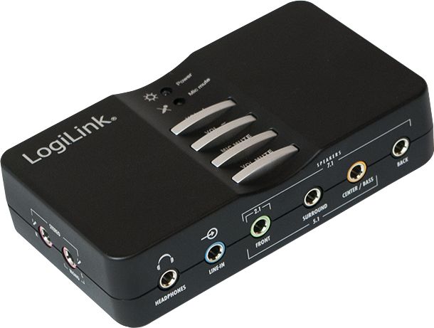Kartë zëri USB LogiLink UA0099, 7.1 kanale, USB 2.0, e zezë