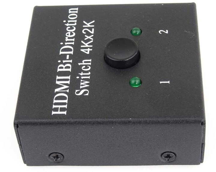 [OUTLET] Switch PremiumCord HDMI 4K, FULL HD 1080p me dy drejtime 2-1 ose 1-2