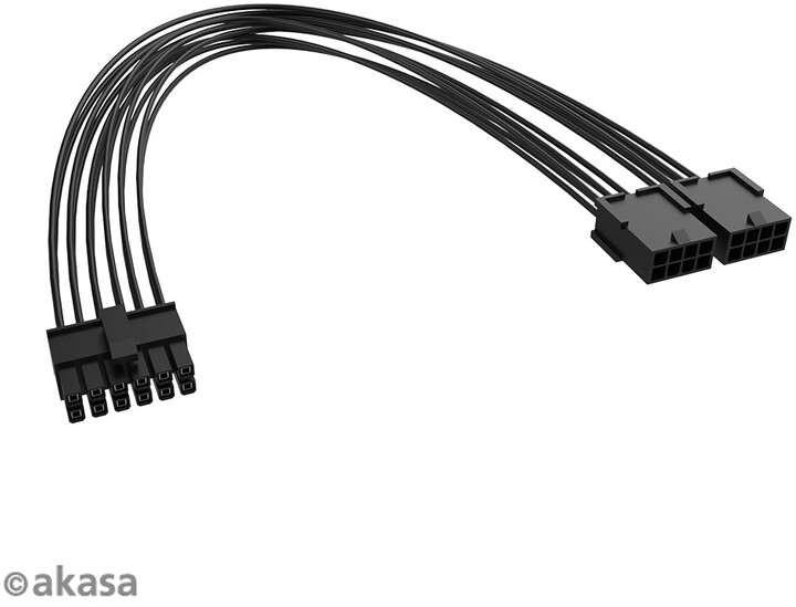 Reduktues Akasa PCIe 12-Pin në Dual 8-Pin