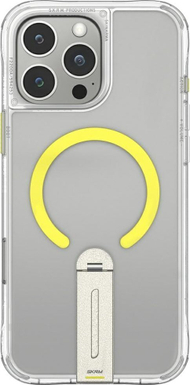 Kuti mbrojtëse Skinarma Helix për iPhone 16 Pro, magnetike, me stendë 360°, transparente
