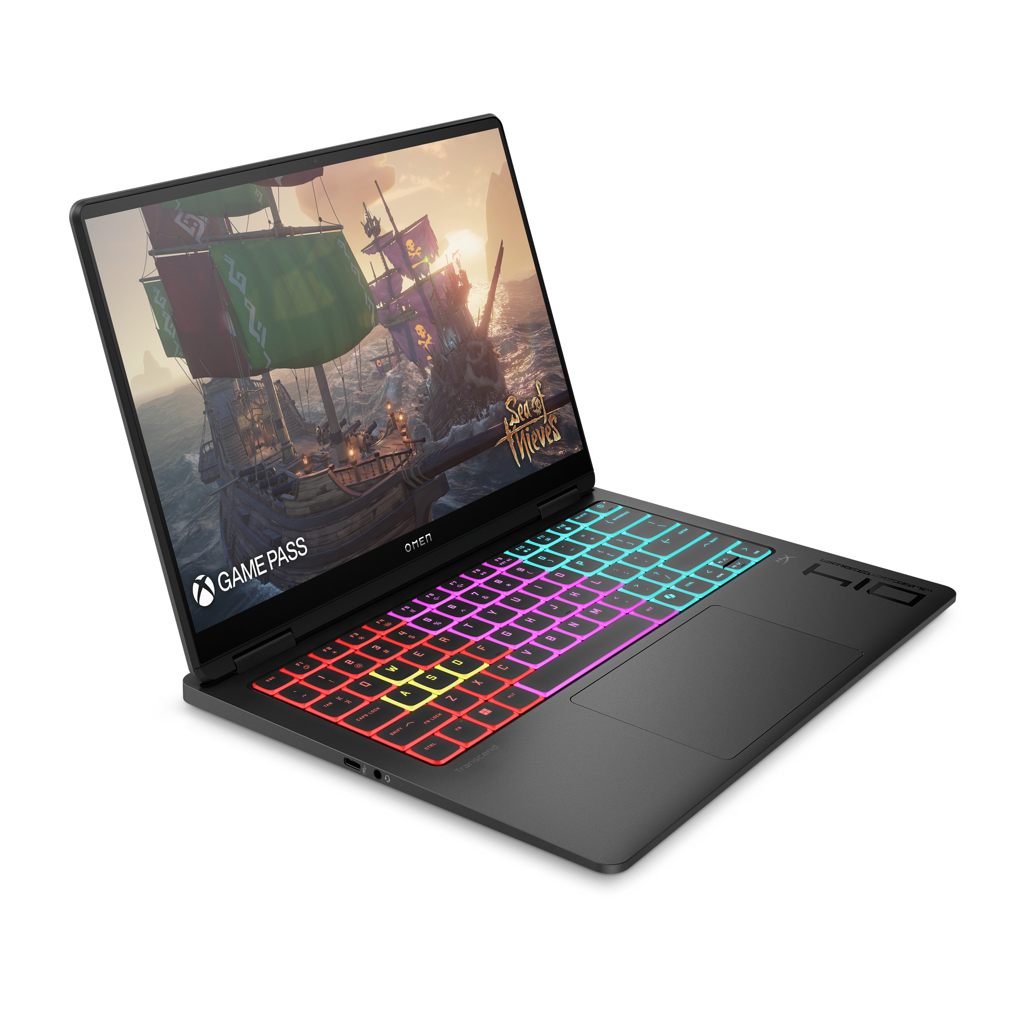 Лаптоп HP OMEN Transcend 14-fb1073nc, 14", Intel Core Ultra U7-255H, 32GB RAM, 2TB SSD, NVIDIA GeForce RTX 5060, црн
