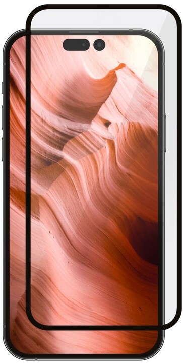 Xham mbrojtës FIXED Armor për Apple iPhone 14/13/13 Pro, me aplikues, i zi