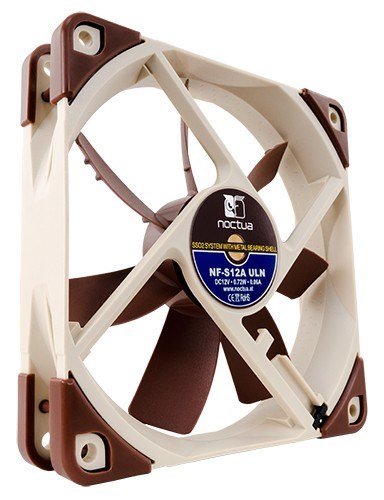 Ventilator Noctua NF-S12A ULN, 120mm, 6.7 dB(A), i kaftë/bezhë