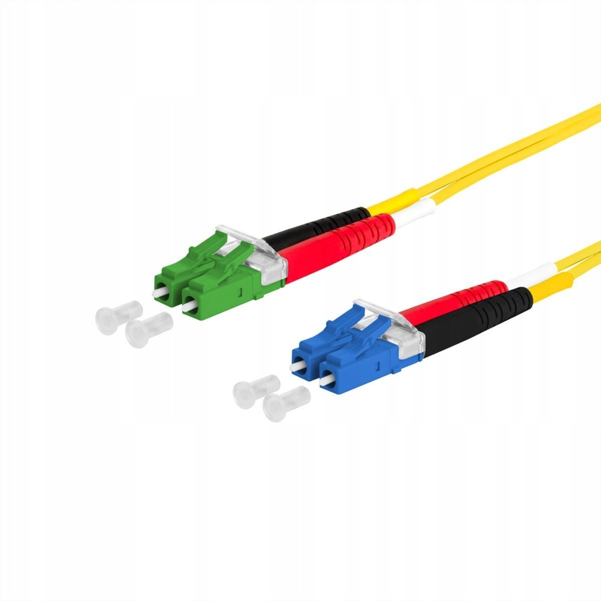 Kabllo fibër optike METZ CONNECT OpDAT, LC-D LC-D APC OS2, 3 m, e verdhë