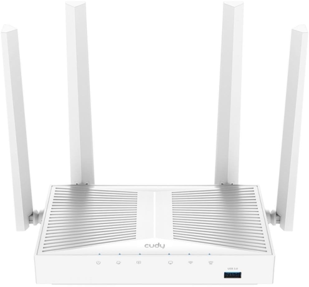 Рутер Cudy Mesh Wi-Fi AC1200, гигабитен, со USB, бел