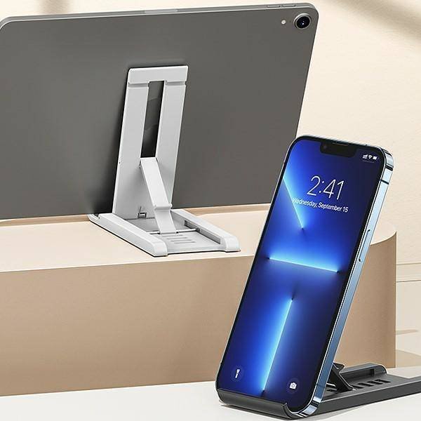 Mbajtëse desktop për telefon dhe tablet Usams US-ZJ070, e rregullueshme, universale, e bardhë