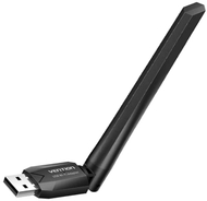 Adapter Wi-Fi USB Vention AC650 Dual Band, antenë high gain, i zi