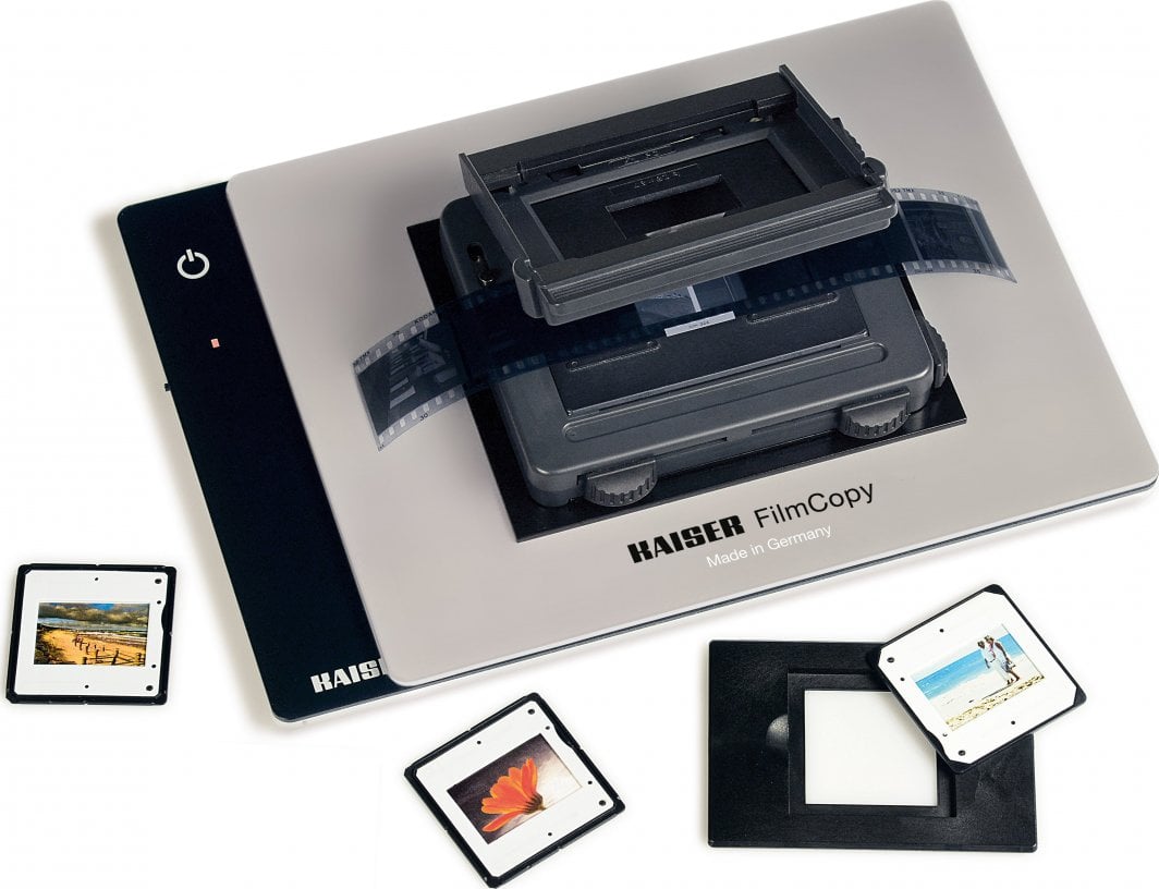 Kit digjitalizimi filmash Kaiser FilmCopy Vario, LED 5000K, për 35mm, gri e zezë