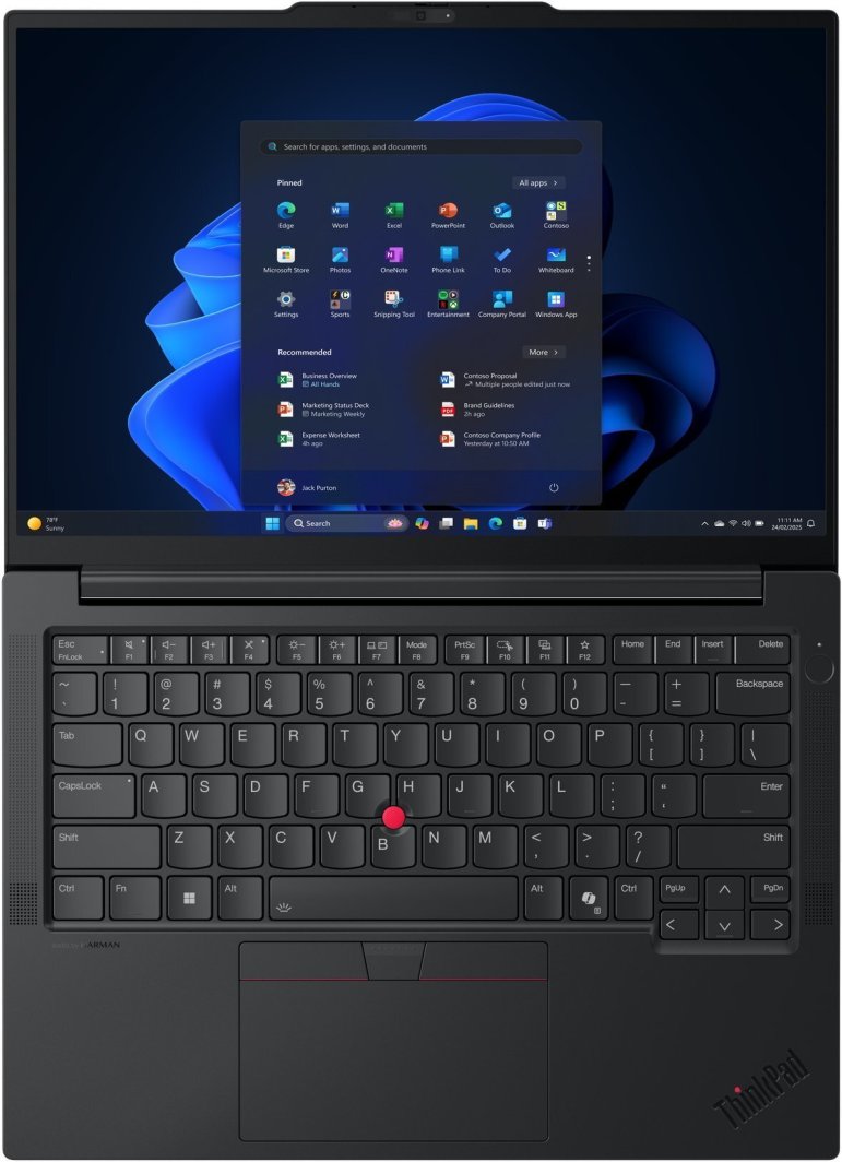 Laptop Lenovo ThinkPad E14 Gen 7, Intel Core Ultra 7 258V, 32GB RAM, 512GB SSD, 14", Windows 11 Pro, i zi
