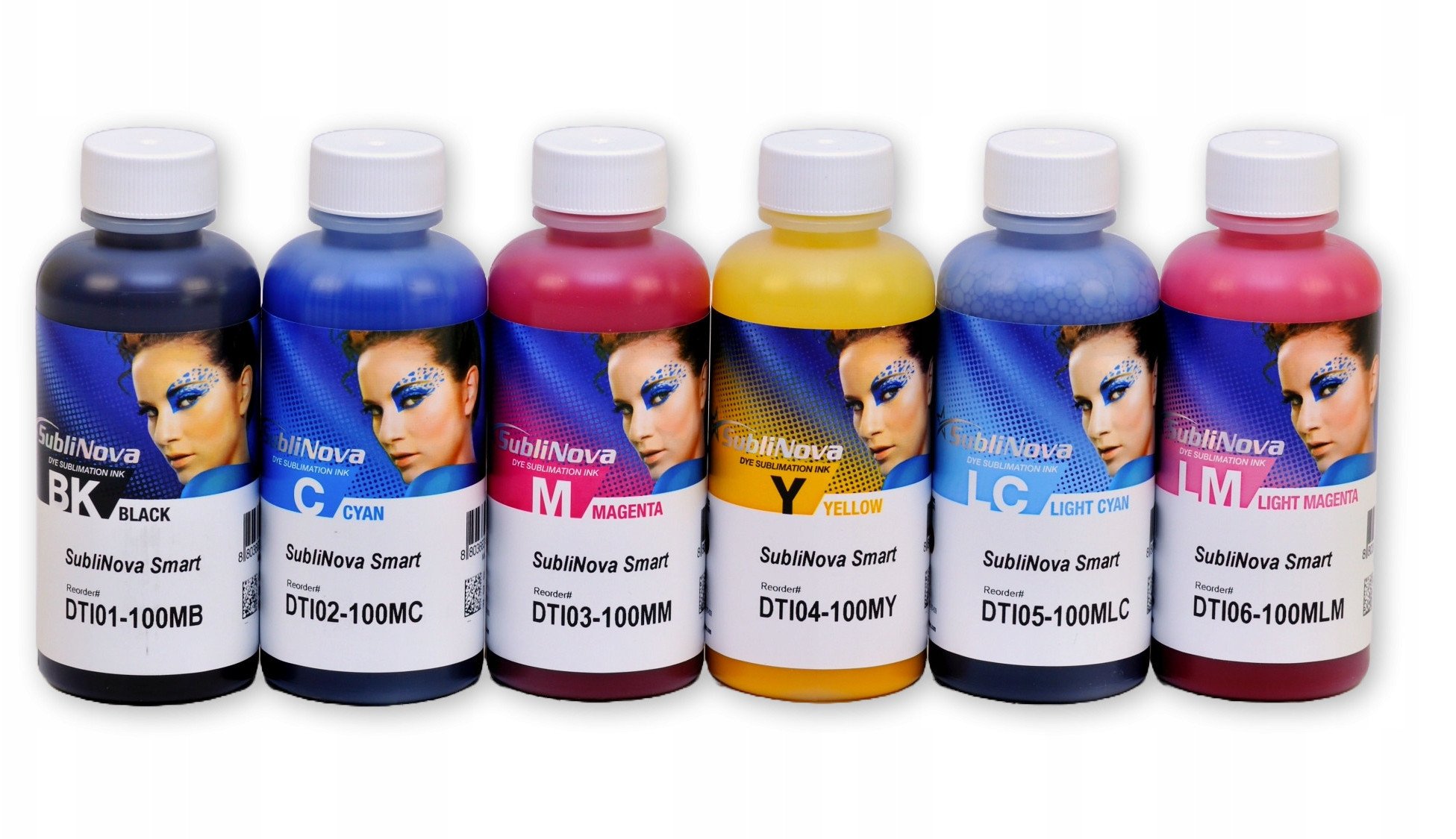 Бојa за сублимација Sublinova Smart Light Cyan, 100ml, за шолји и маици