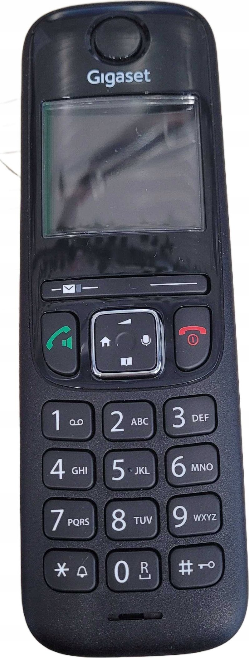 Telefon fiks pa tela Gigaset AS690A, sekretari telefonike, i zi