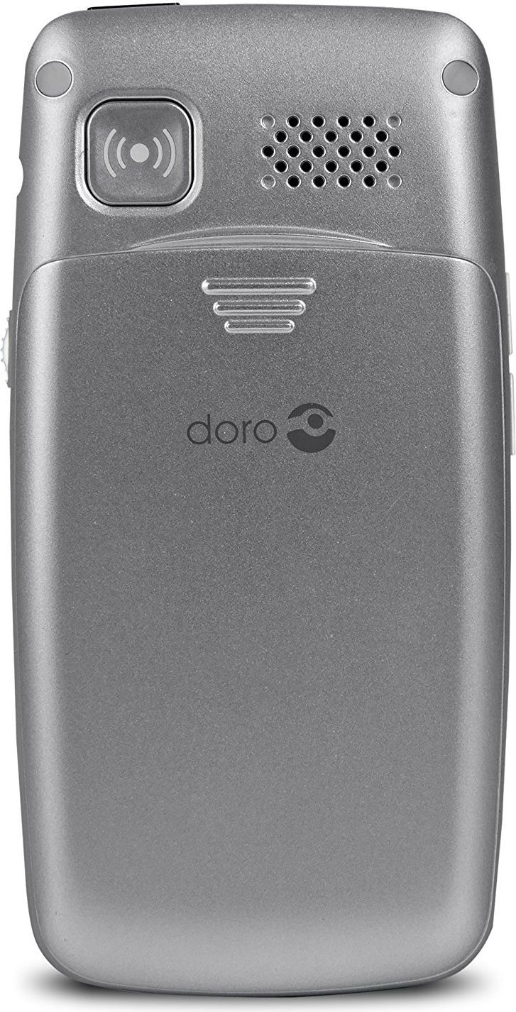 Telefoni Doro Primo 406, kapak, Single SIM 2G, zi argjendtë