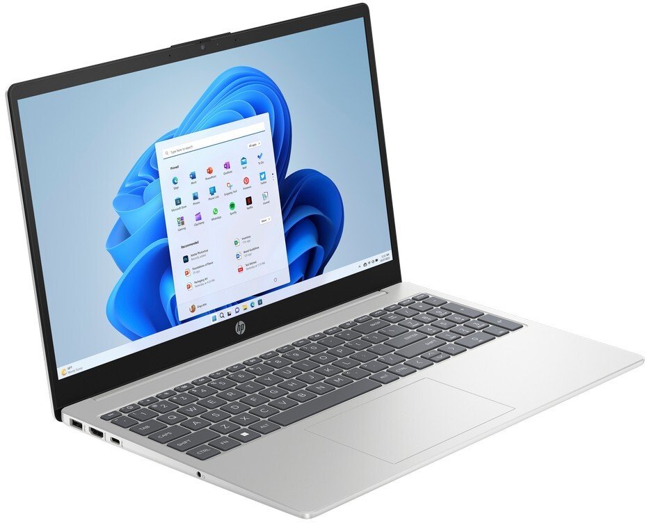 Laptop HP 15-fc0146dx, Ryzen 5, 8GB, 512GB SSD, ekran me prekje, Win 11, i argjendtë