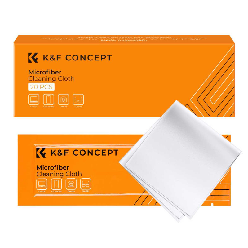 K&F Concept 20 Pcs Set Peshash Pastrimi Mikrofibër