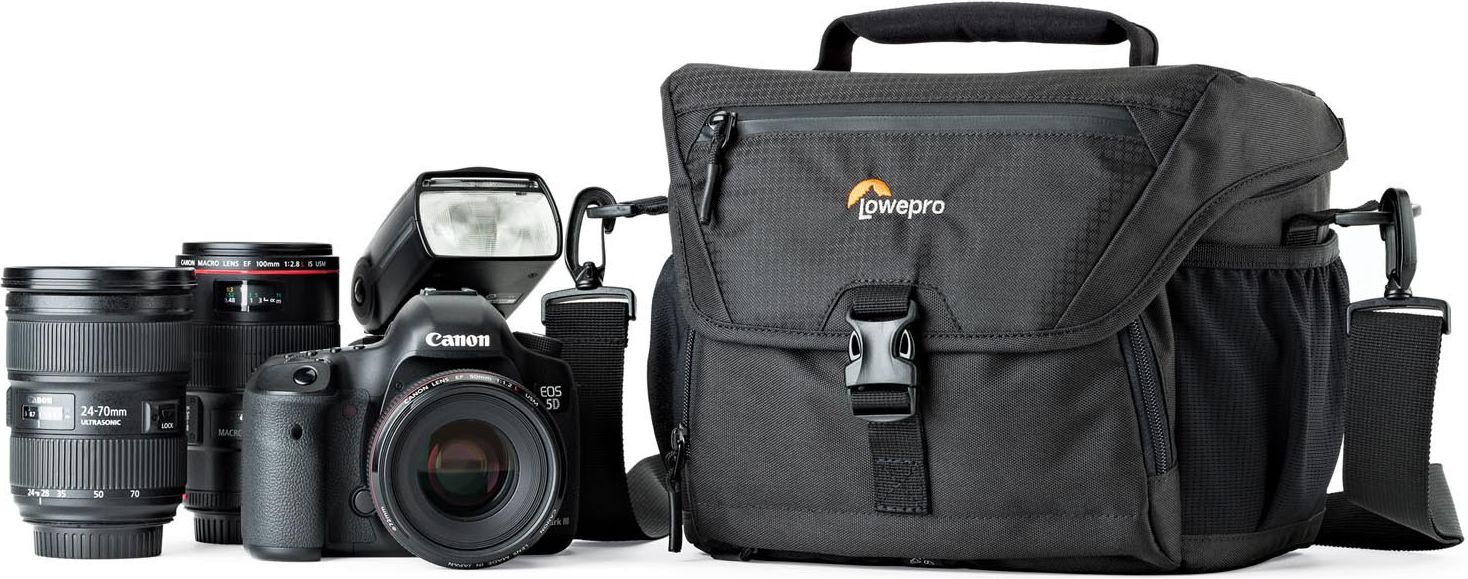 Çantë fotografike Lowepro Nova 180 AW II, për DSLR, rezistente ndaj motit, e zezë