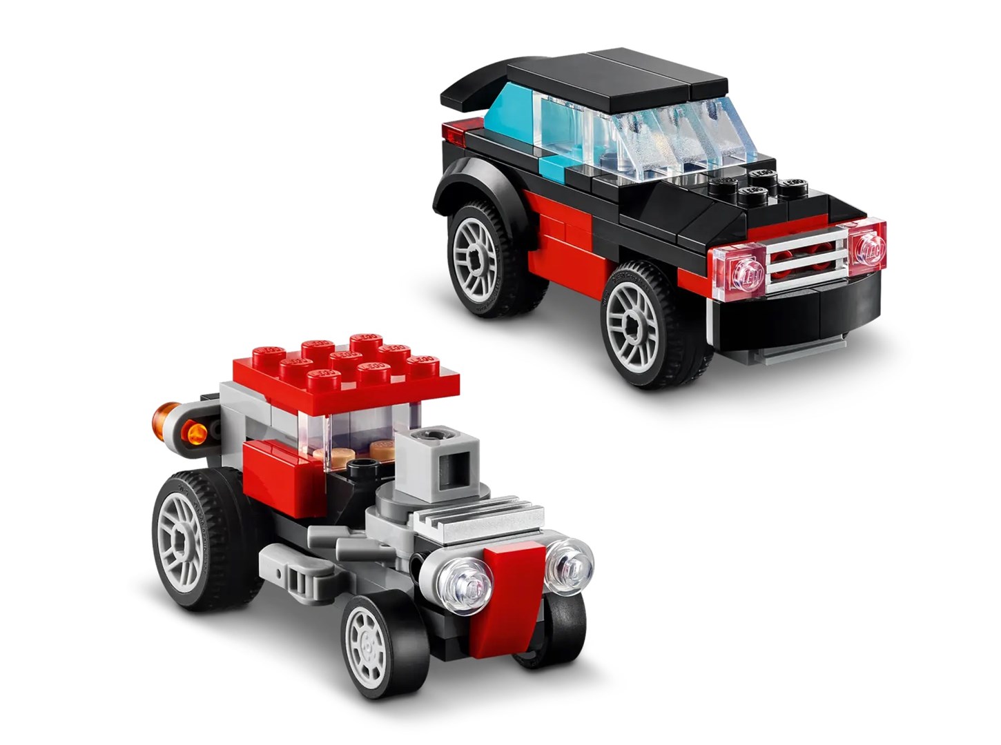 Set LEGO Creator 3 in 1 Flatbed Truck with Helicopter 31146, kamion dhe helikopter, shumëngjyrësh