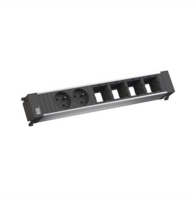 Zgjatues Bachmann Power Frame 916.023, 2 dalje AC, kabllo 0.2 m, i zi metalik