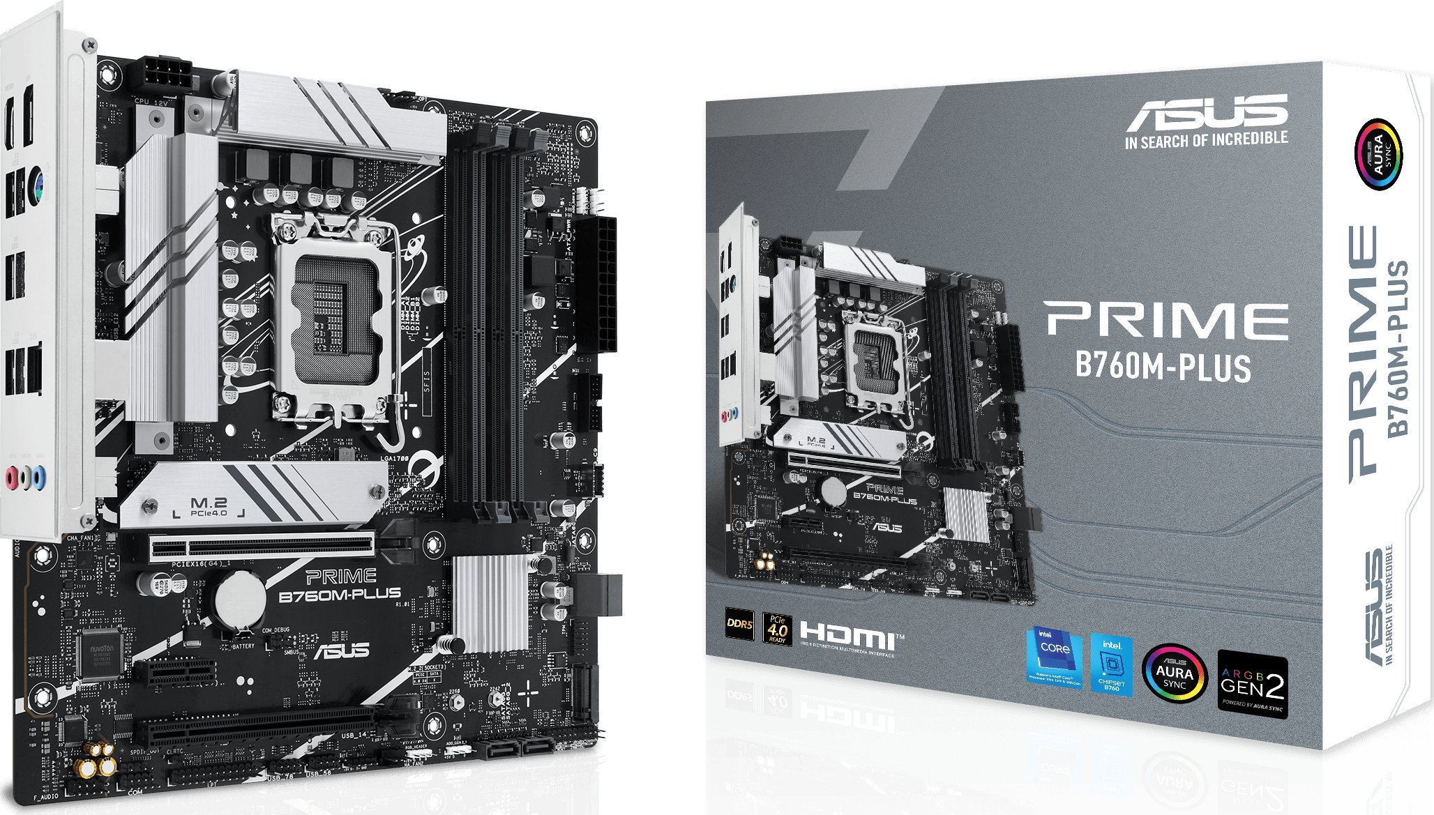 Pllakë amë Asus PRIME B760M-PLUS, DDR5, LGA1700, mATX