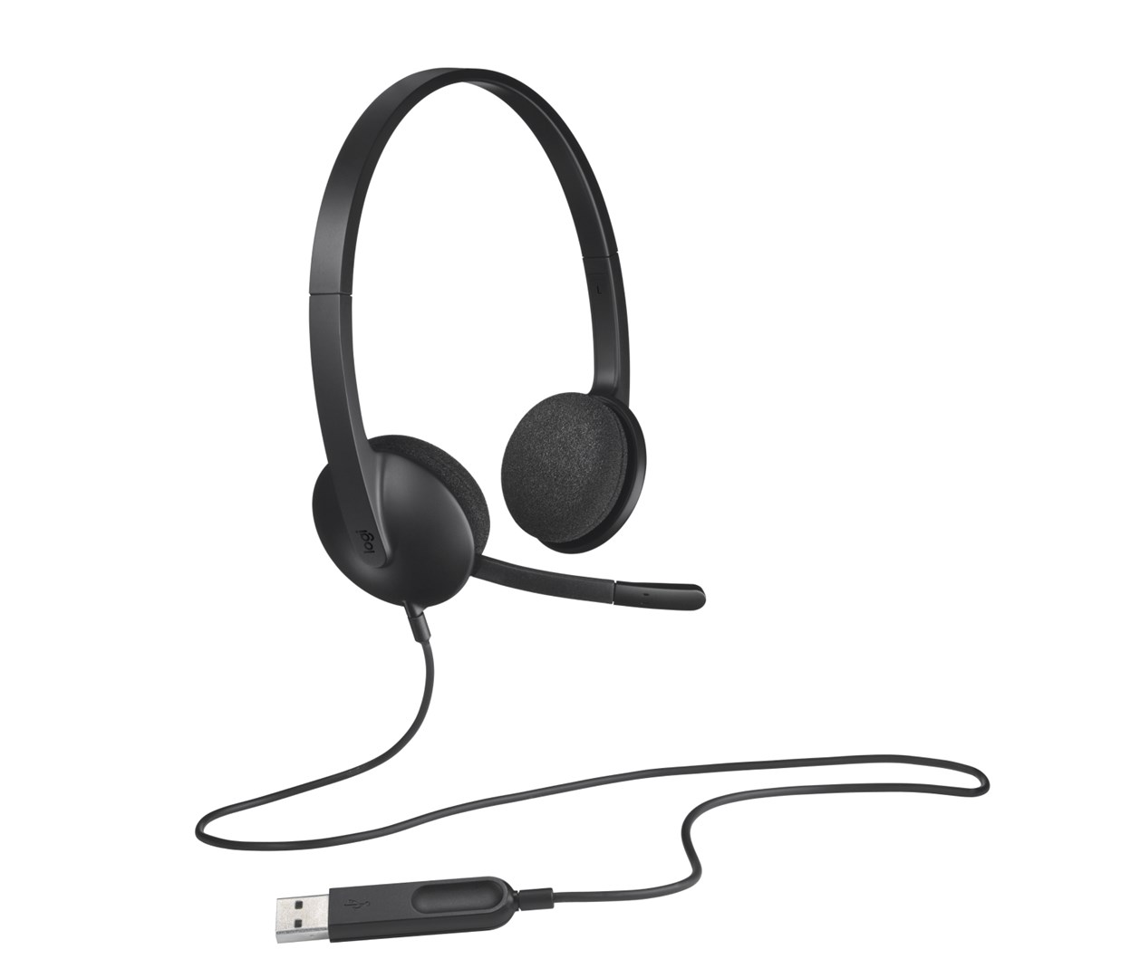 Kufje me mikrofon Logitech H340, USB, stereo, të zeza