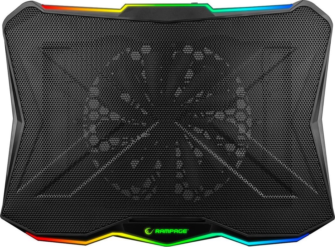 Cooling pad Rampage Showy AD-RC8, 15–17", RGB, i rregullueshëm