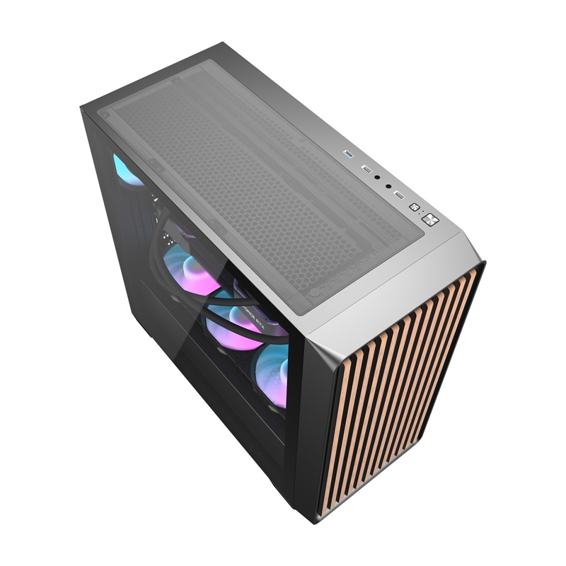Kuti kompjuteri Darkflash DS900WD, ATX ITX, 4 fansa 120mm, e zezë