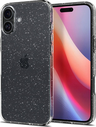 Mbulesë telefoni Spigen Liquid Crystal Glitter, për iPhone 16 Plus, TPU, Crystal Quartz transparente