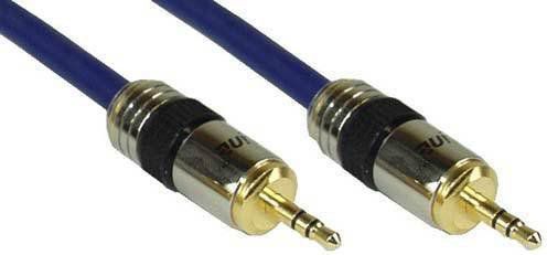 Kabllo audio InLine Premium, Jack 3.5mm në Jack 3.5mm, 15m, blu