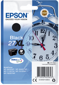 Ngjyrë për printer Epson DURABrite Ultra Ink Singlepack Black 27XL, 1100 faqe, e zezë