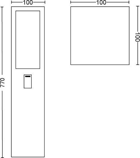 Llambë e jashtme inteligjente Philips Hue Impress, LED, shumëngjyrëshe, e zezë
