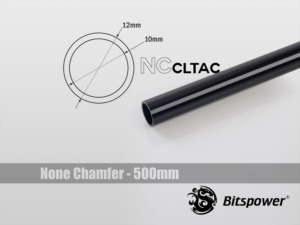 Tub akrilik BitsPower Crystal Link, 12/10mm, 500mm, i zi